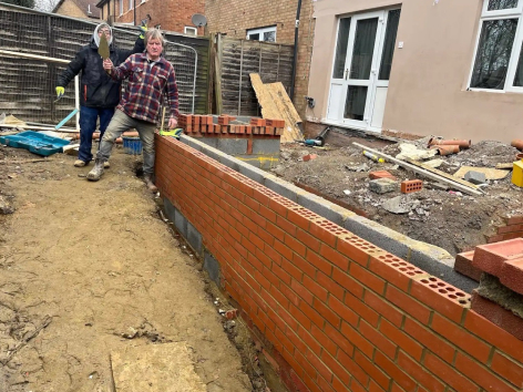 Integral garage conversion to home office in Newport Pagnell MK16
